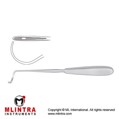 Deschamps Ligature Needle Blunt for Left Hand Stainless Steel, 20 cm - 8"